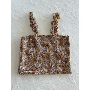 AERIE Floral Tulip Crop Top